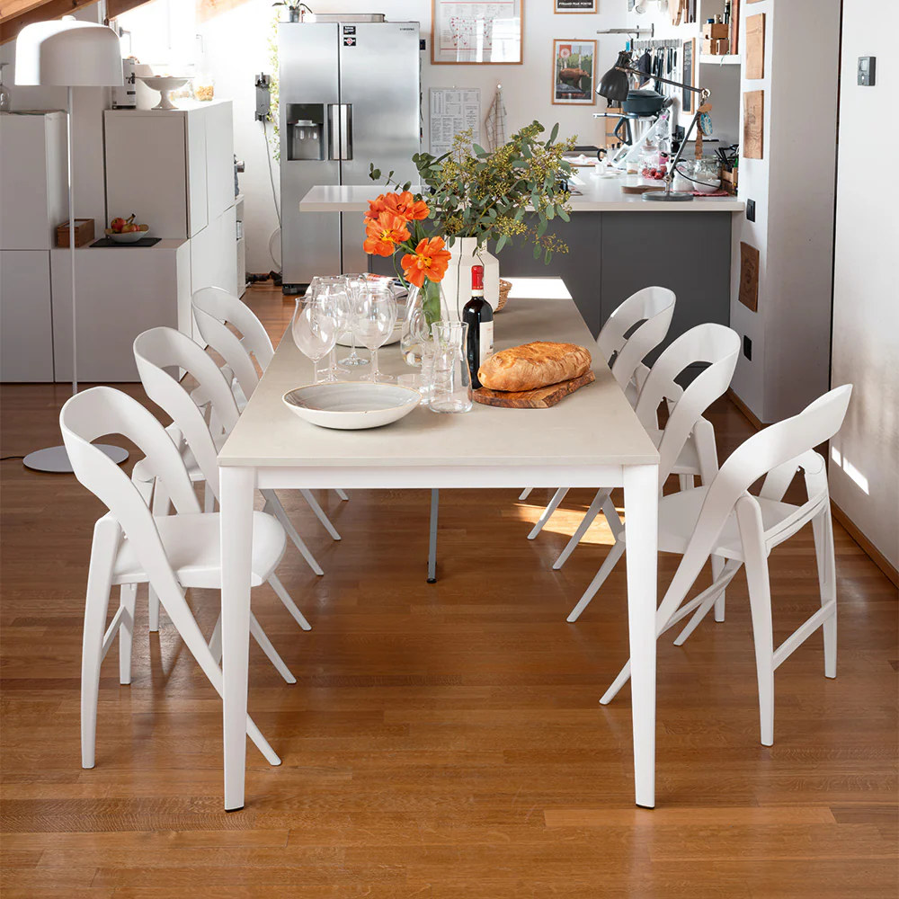 “ARTIC CONSOLLE by Connubia – modern Italian console table with slim silhouette and extendable top for versatile use”