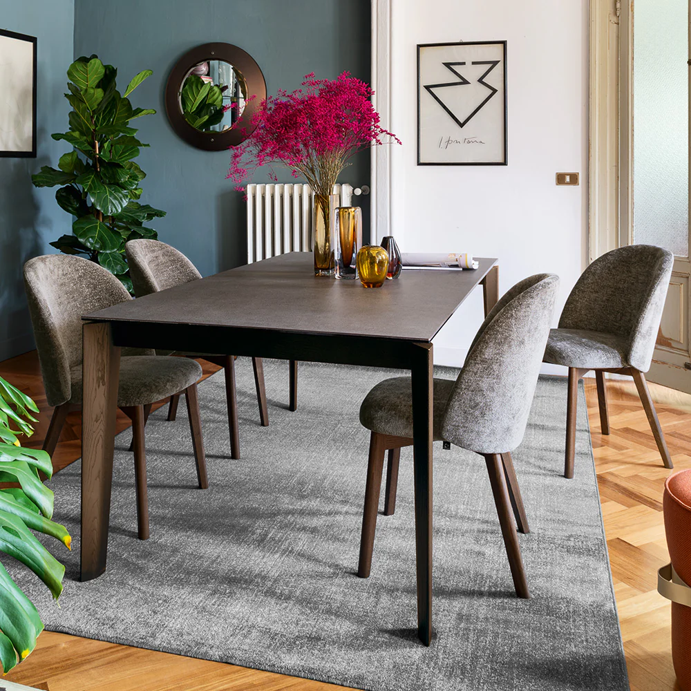 “BAND by Connubia modern Italian barstool – upholstered seat with supportive backrest and minimalist metal base”