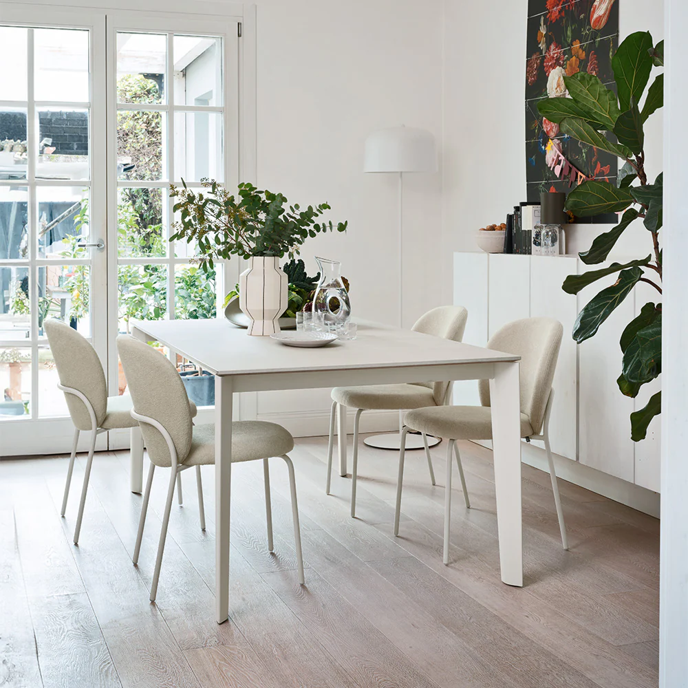 “BAND METAL by Connubia contemporary stool – metal frame with sleek silhouette and comfortable padded seat”