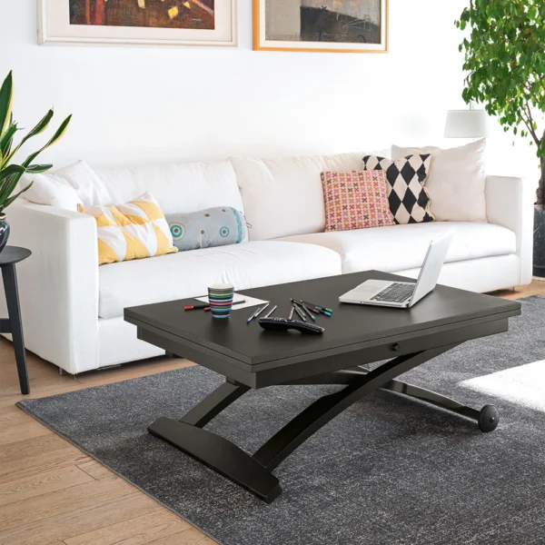 “MASCOTTE by Connubia multifunctional coffee table – contemporary Italian design with extendable top and wood finish”
