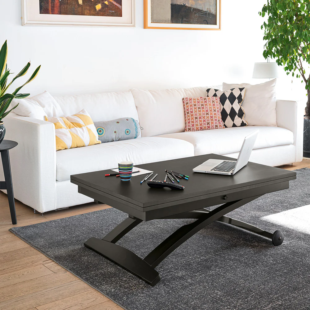 “MASCOTTE by Connubia multifunctional coffee table – contemporary Italian design with extendable top and wood finish”