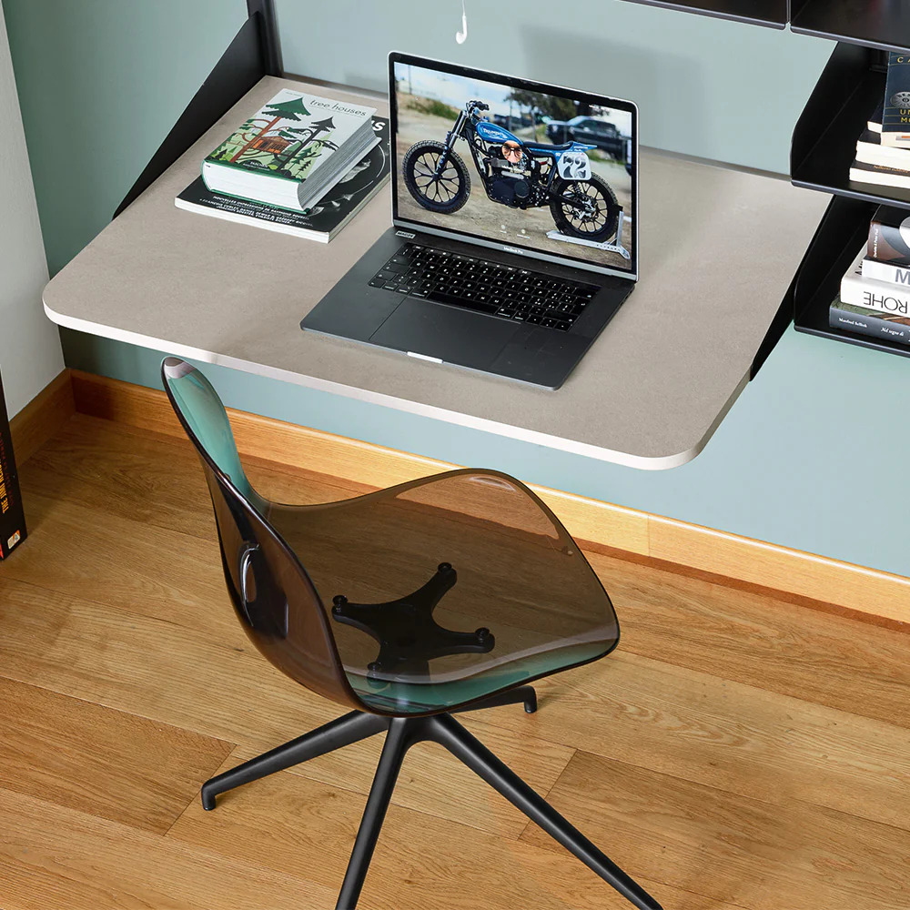 “ACADEMY by Connubia modern Italian chair – molded polypropylene shell with sleek metal legs”