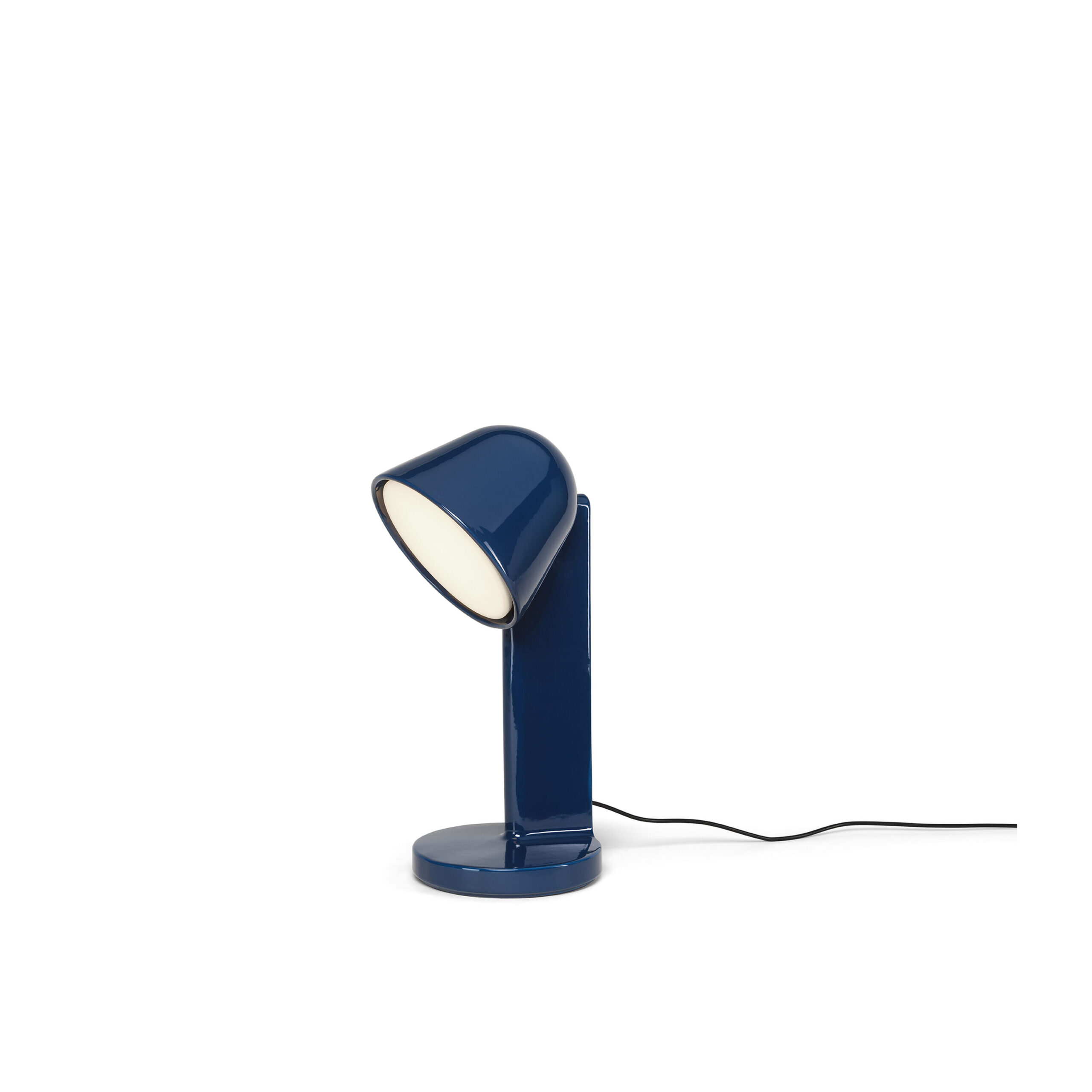 Céramique Down by Flos featuring a high-gloss ceramic body and flared downward shade in bold color.