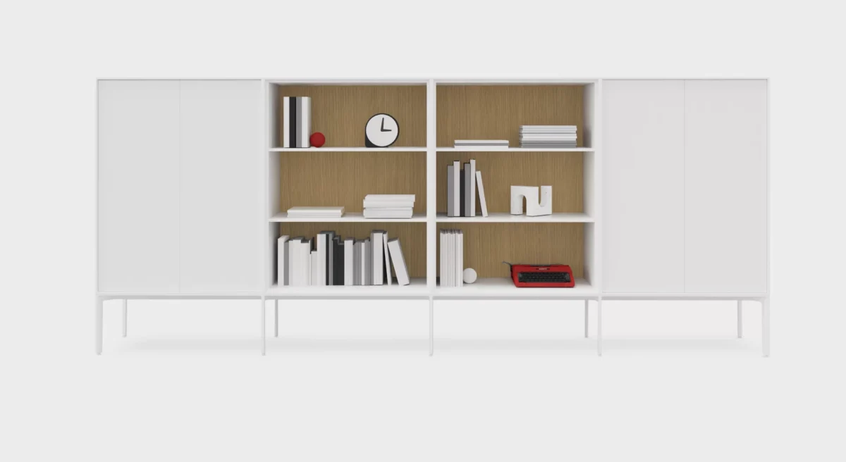 Elegant Library by Lapalma with a spacious, minimalist form