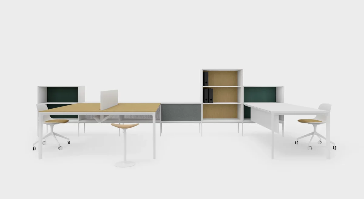 Three Workstations by Lapalma with a refined, spacious structure