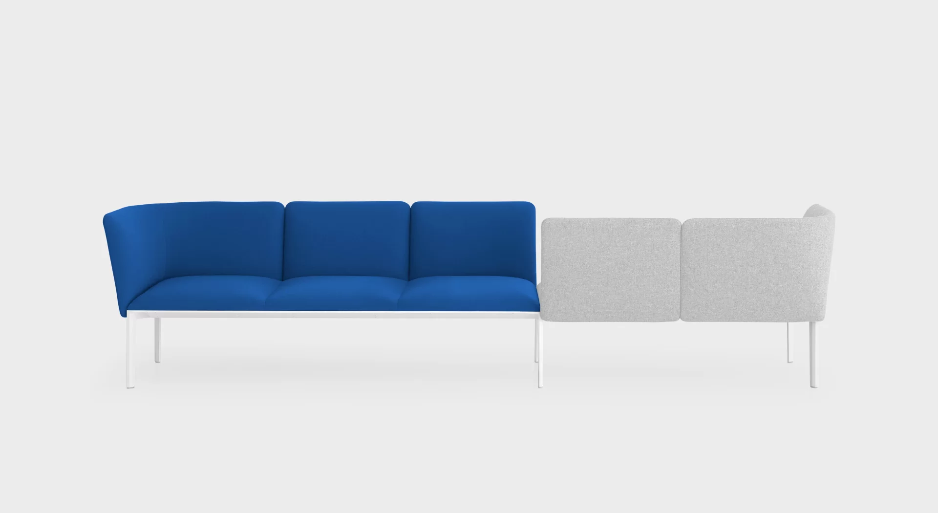 Lapalma PLUS modular sofa system with soft, generously wide seats and fire-retardant foam, available in various configurations and finishes.