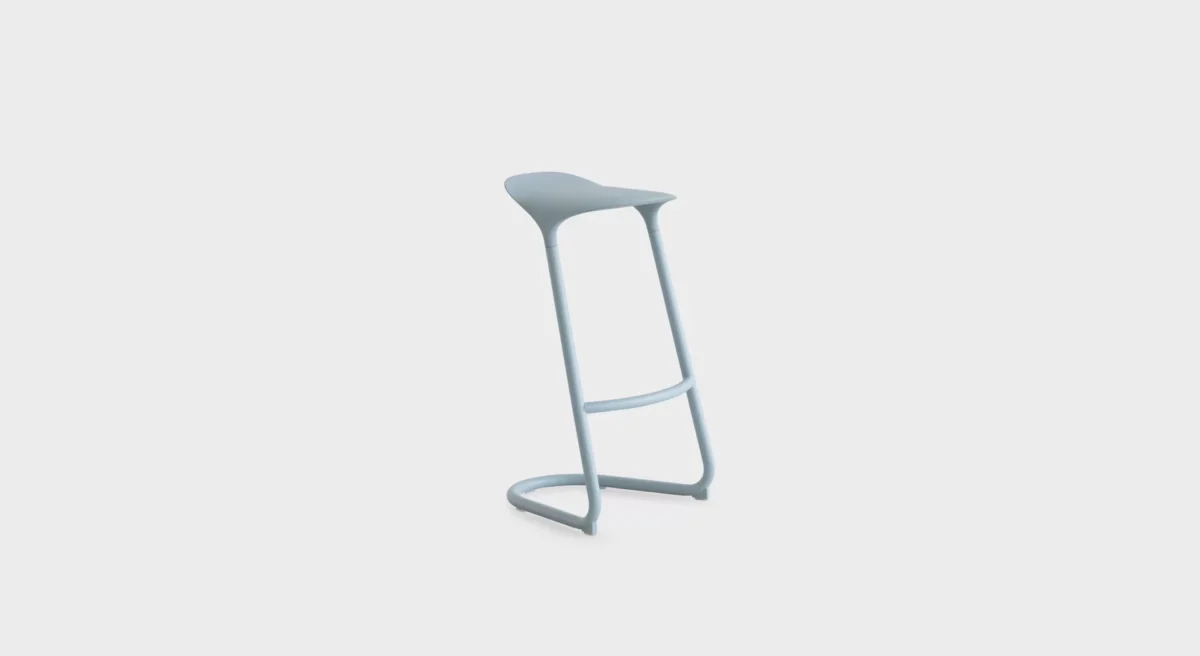 “Lapalma Cross S452 stool in a contemporary office environment, complementing a minimalist desk setup.”