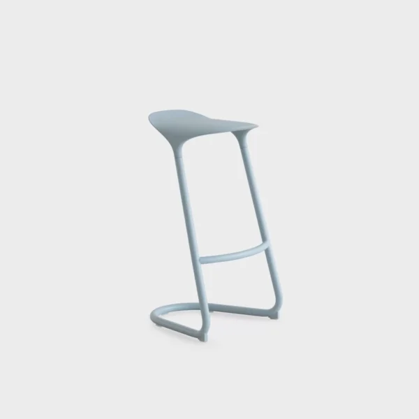 “Lapalma Cross S452 stool in a contemporary office environment, complementing a minimalist desk setup.”