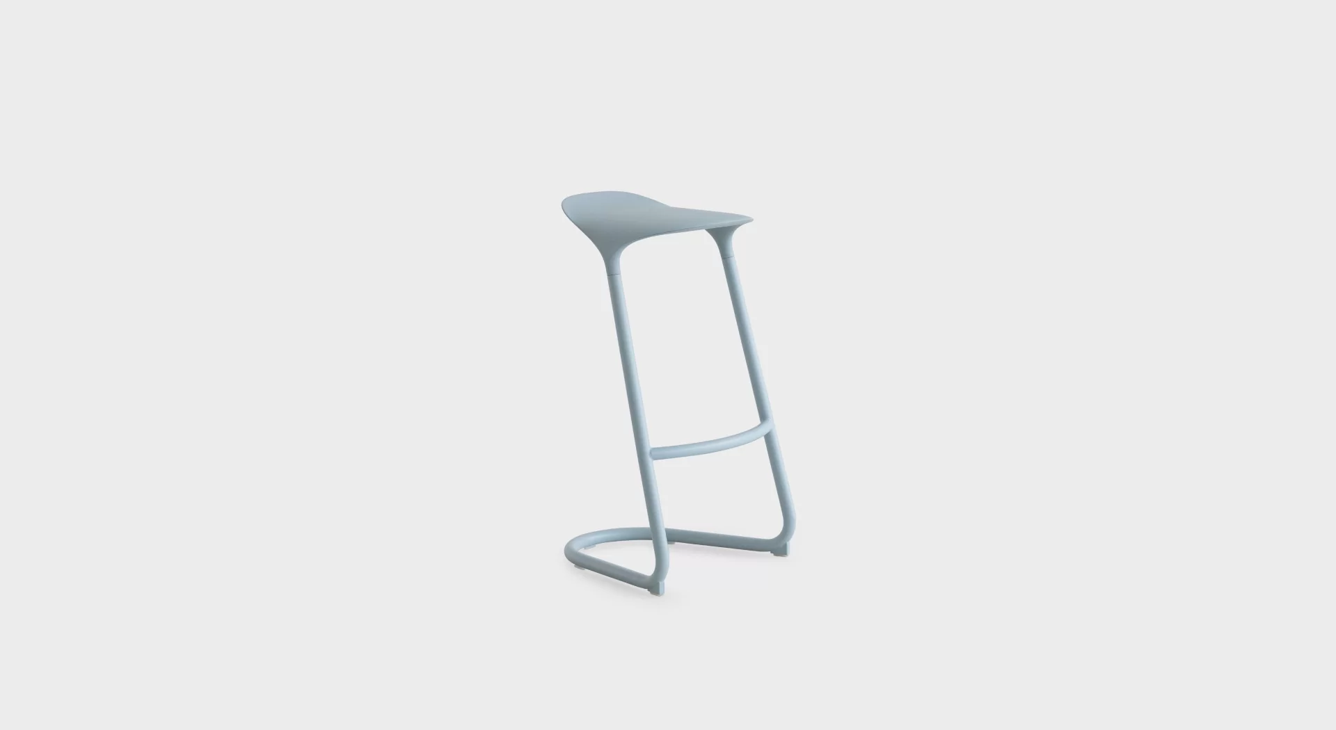 “Lapalma Cross S452 stool in a contemporary office environment, complementing a minimalist desk setup.”