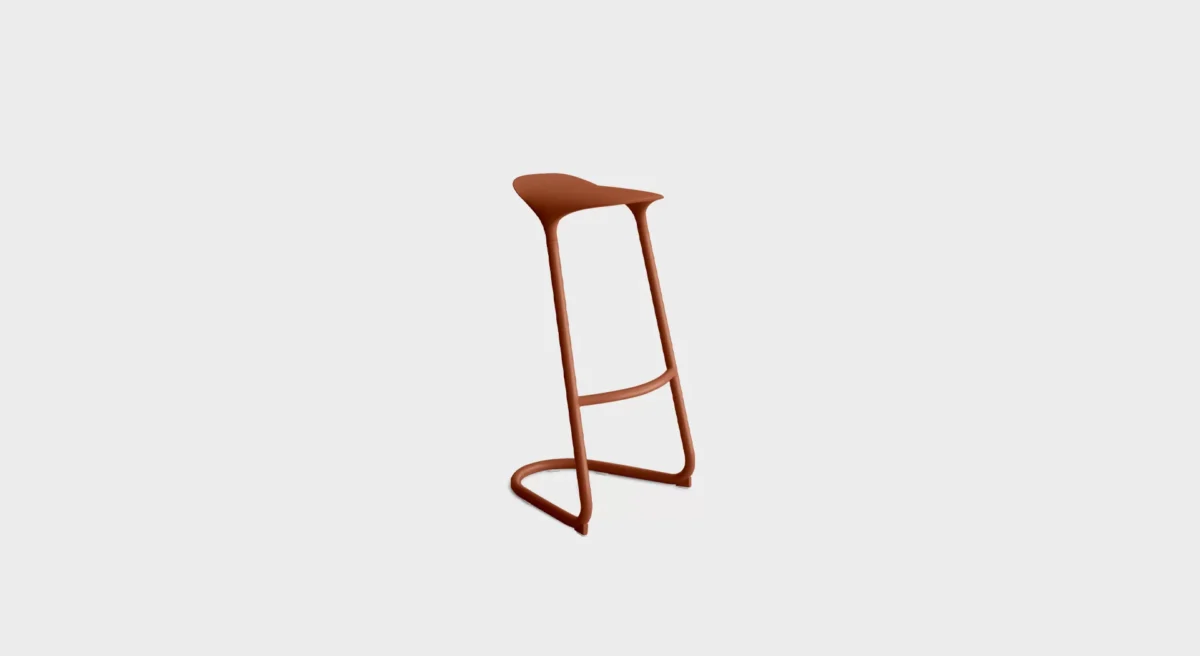 “Lapalma Cross S452 stool in a contemporary office environment, complementing a minimalist desk setup.”