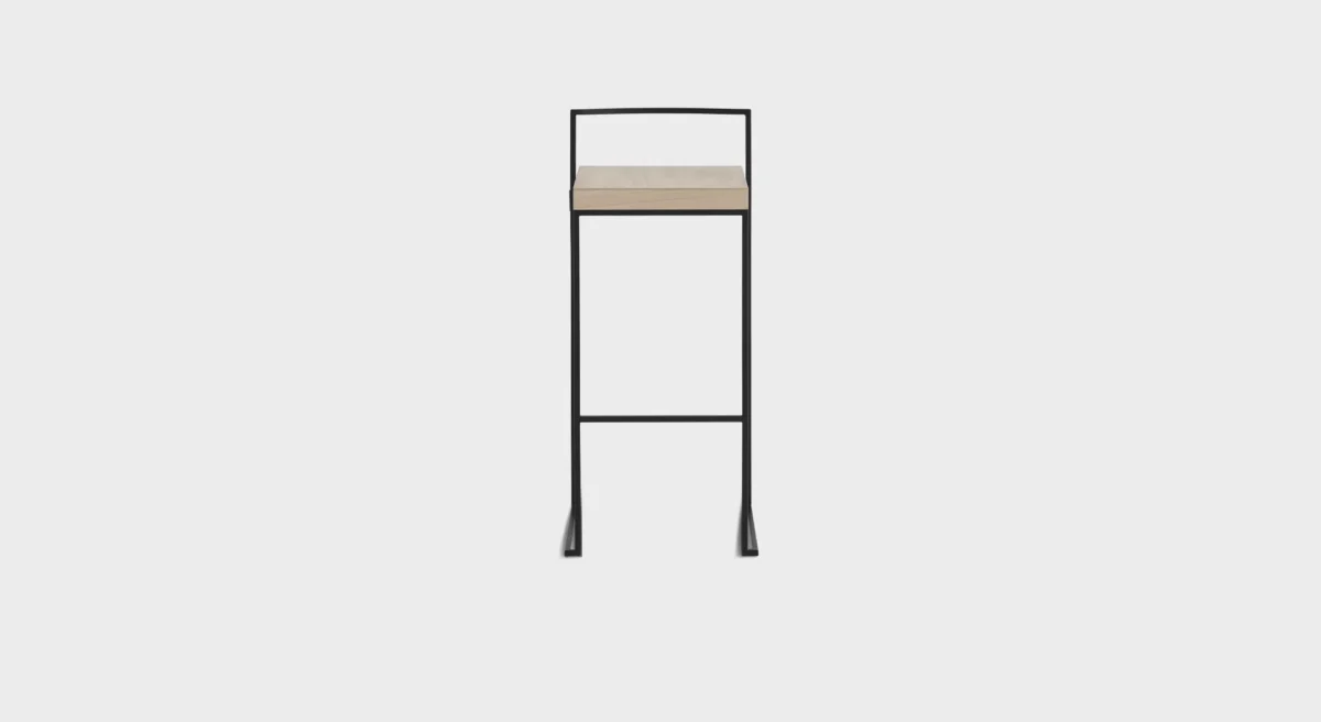 “Lapalma's CUBO S62_75 — a high stool combining industrial aesthetics with ergonomic comfort.”