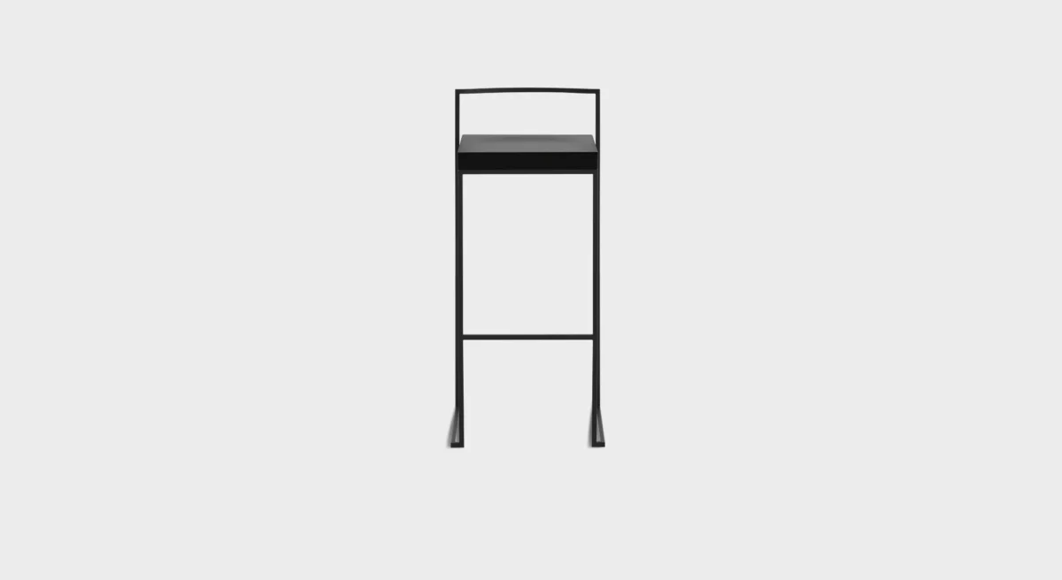 “Lapalma CUBO S62_75 stool with a minimalist metal frame and square seat, designed for modern interiors.”