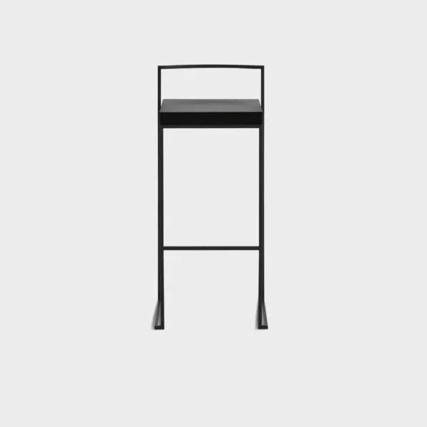 “Lapalma CUBO S62_75 stool with a minimalist metal frame and square seat, designed for modern interiors.”