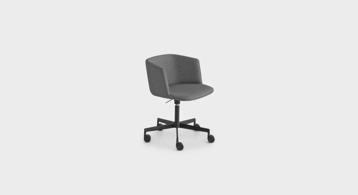 “Modern CUT S187 stool by Lapalma with ergonomic seat and slim powder-coated legs, ideal for bar or kitchen use.”