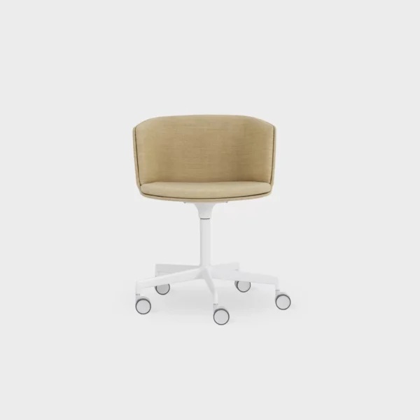 “CUT S186 chair by Lapalma featuring a curved polypropylene shell and minimalist metal base.”