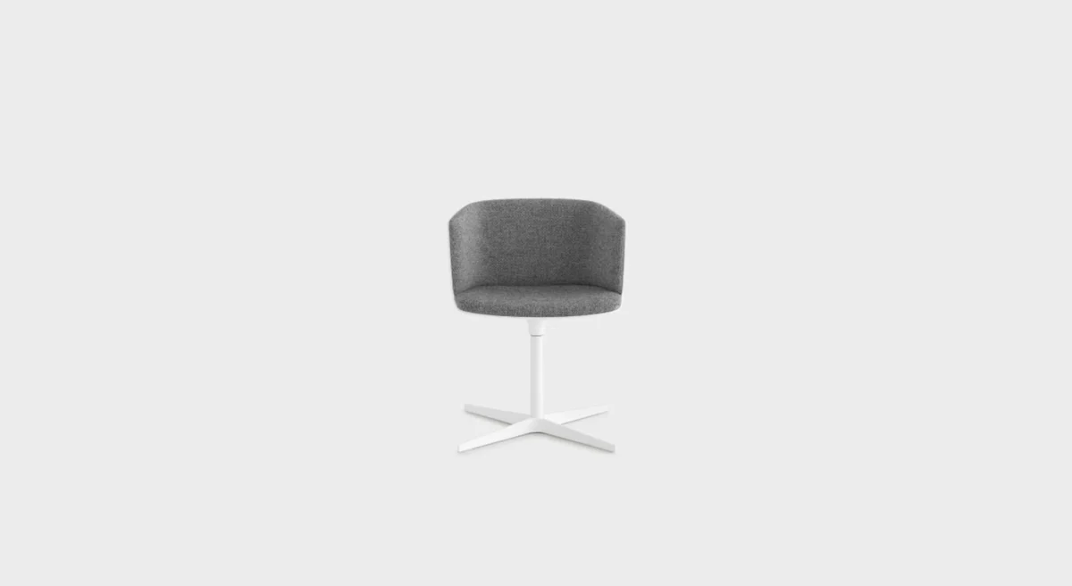 “Side view of S190 dining chair by Lapalma, emphasizing its ergonomic curved backrest and minimalist frame.”