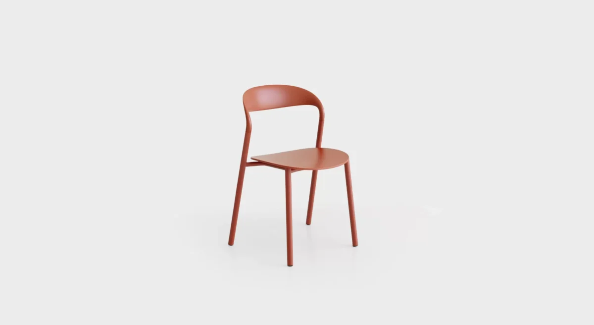 Elegant ES420 Outdoor Chair by Lapalma with a minimalist form