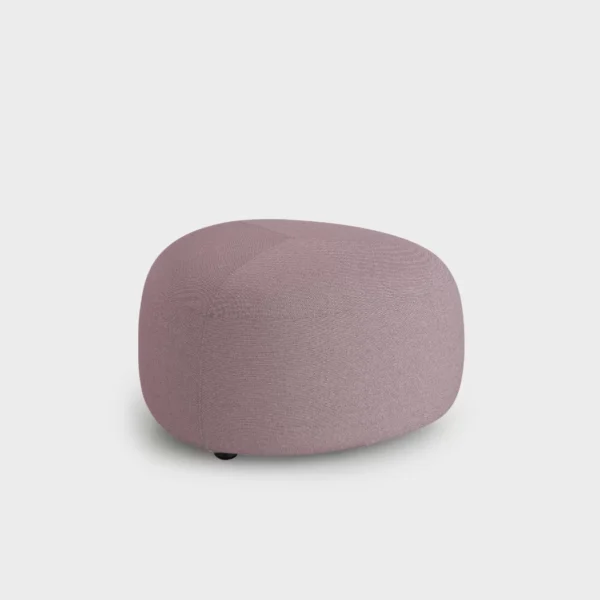 KIPU ED04 medium outdoor pouf by Lapalma with stylish pebble-inspired design and durable UV-resistant fabric for outdoor use.