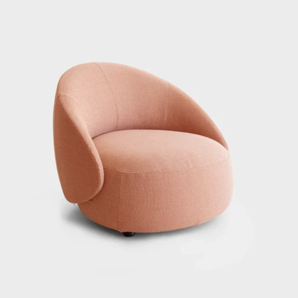 Lapalma KIPU CLUB ED07 outdoor armchair with ergonomic backrest, upholstered in fabric, designed by Anderssen & Voll.