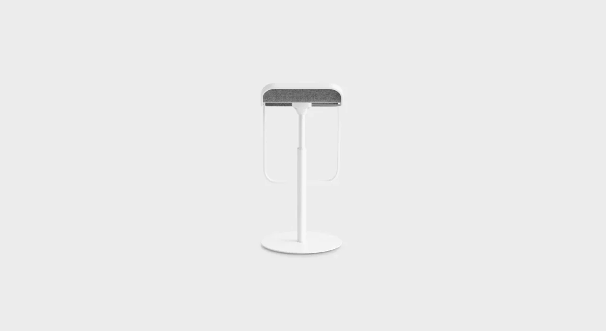 Lapalma LEM S79 height-adjustable stool (H55–67 cm) with powder-coated metal frame, swivel seat, and various finish options.