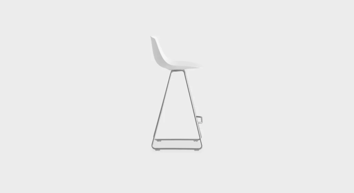 Modern counter stool by Lapalma in matte black finish
