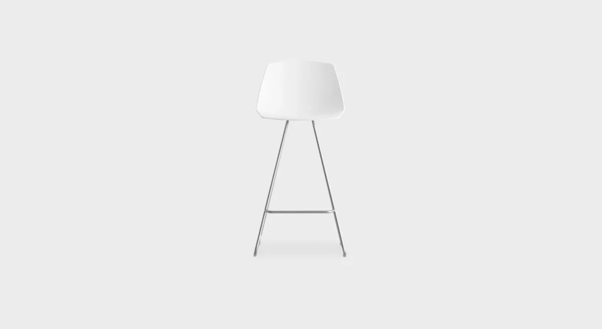 Contemporary Italian stool with fabric seat by Lapalma
