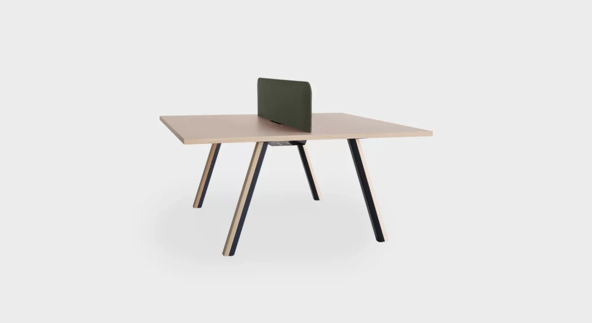 ADD T Square Table by Lapalma featuring a minimalist aluminum frame and HPL Fenix® top, ideal for modern office spaces