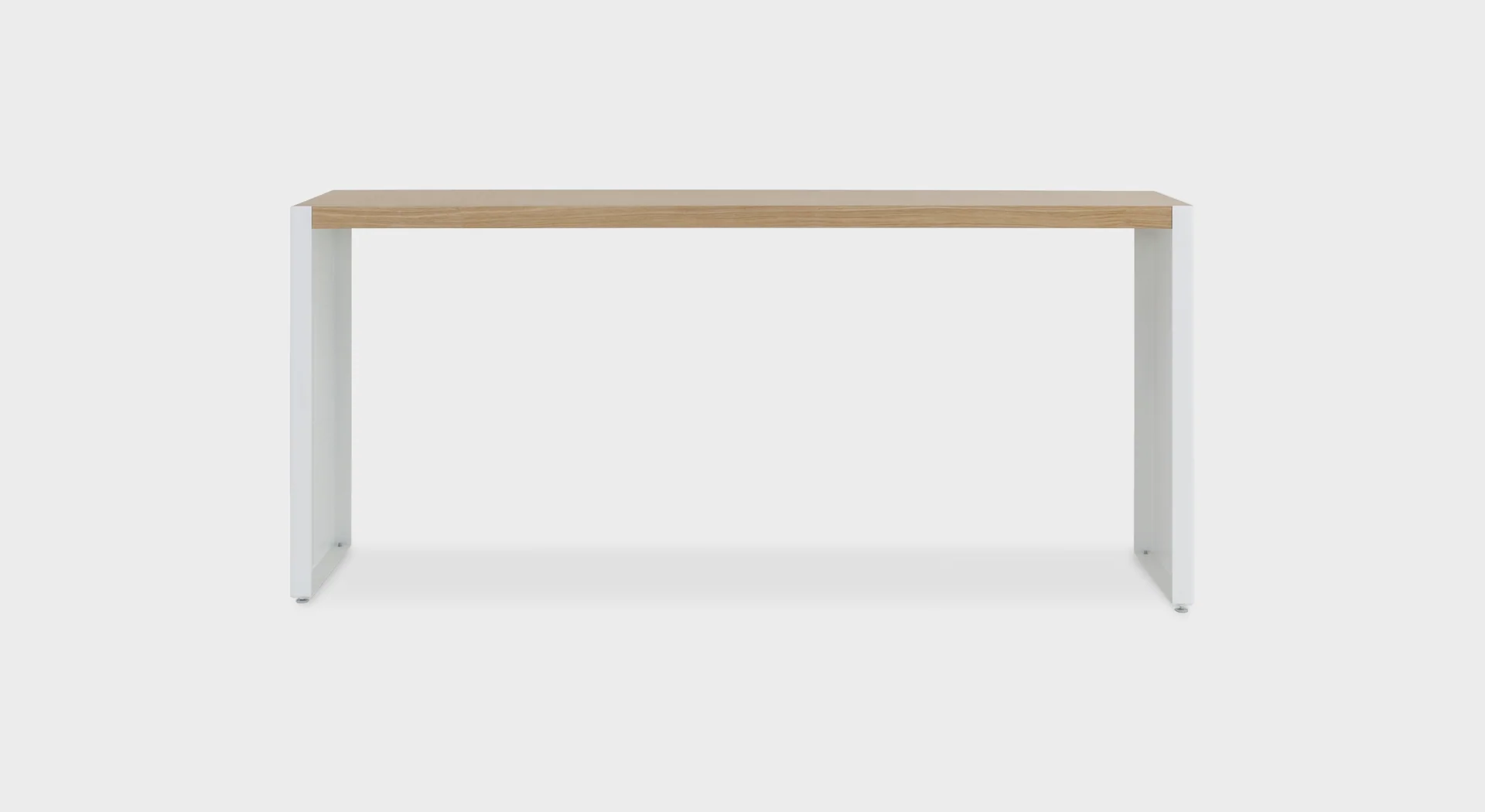 Lapalma Brio H110 high table with minimalist design, matte chrome or powder-coated base, and customizable top finishes.