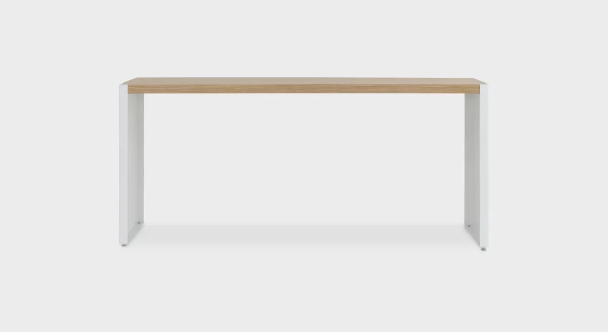 Lapalma APTA P135 rectangular table 240x110 cm H74 with aluminum frame and HPL or wood top, designed by Romano Marcato.