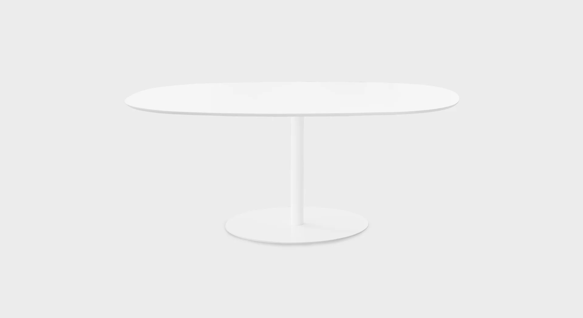 Rectangular dining table with clean lines and slim legs by Lapalma.