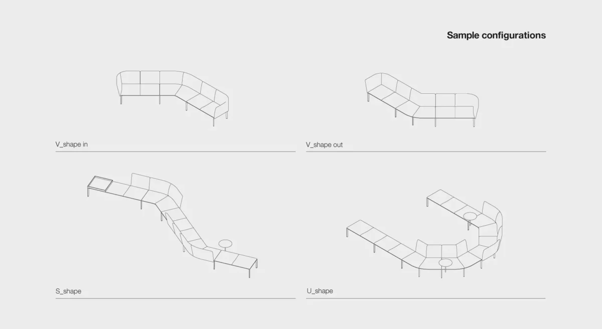 V-Shape In by Lapalma featuring a bold, geometric form