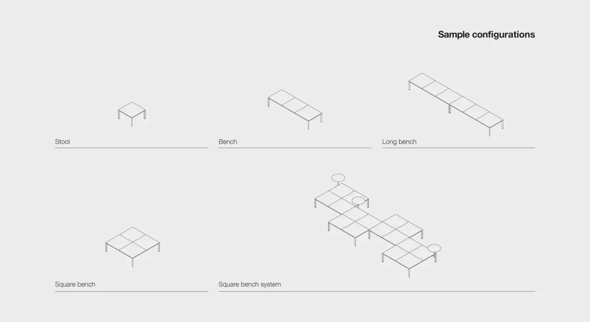 ADD Bench by Lapalma with a modern, minimalist design.