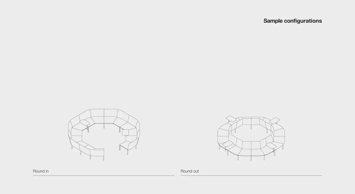 Round In by Lapalma with a sleek, circular modern design.