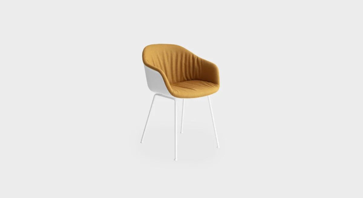 Contemporary S312 chair with slim metal legs