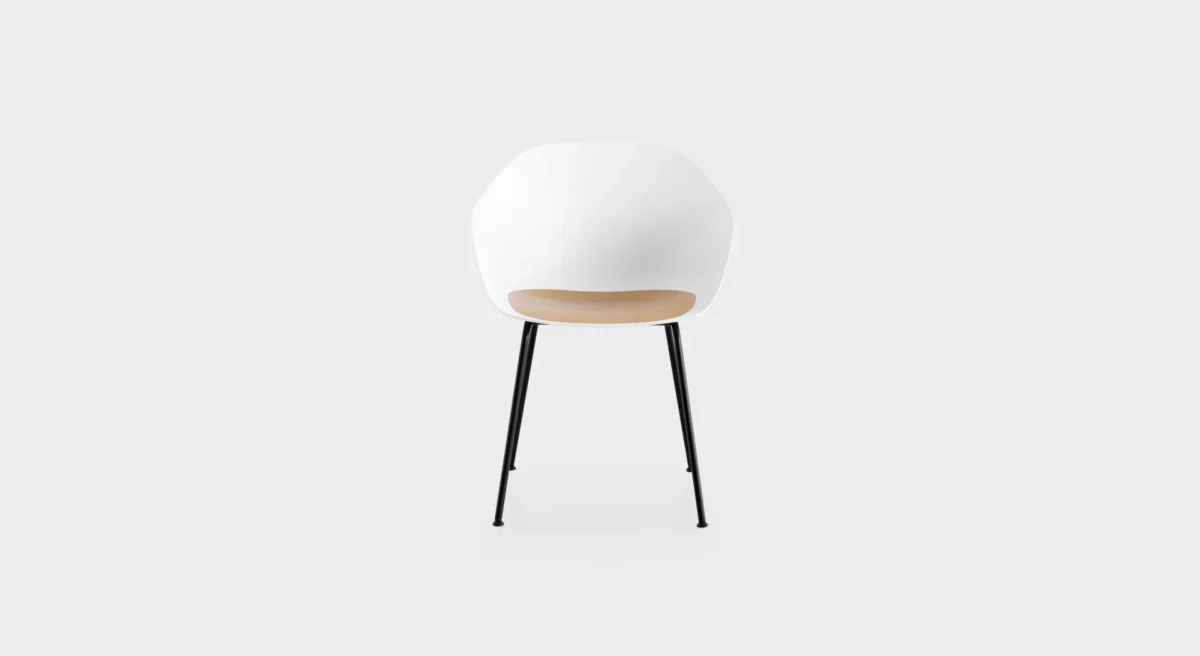 S312 side chair in red with minimalist frame