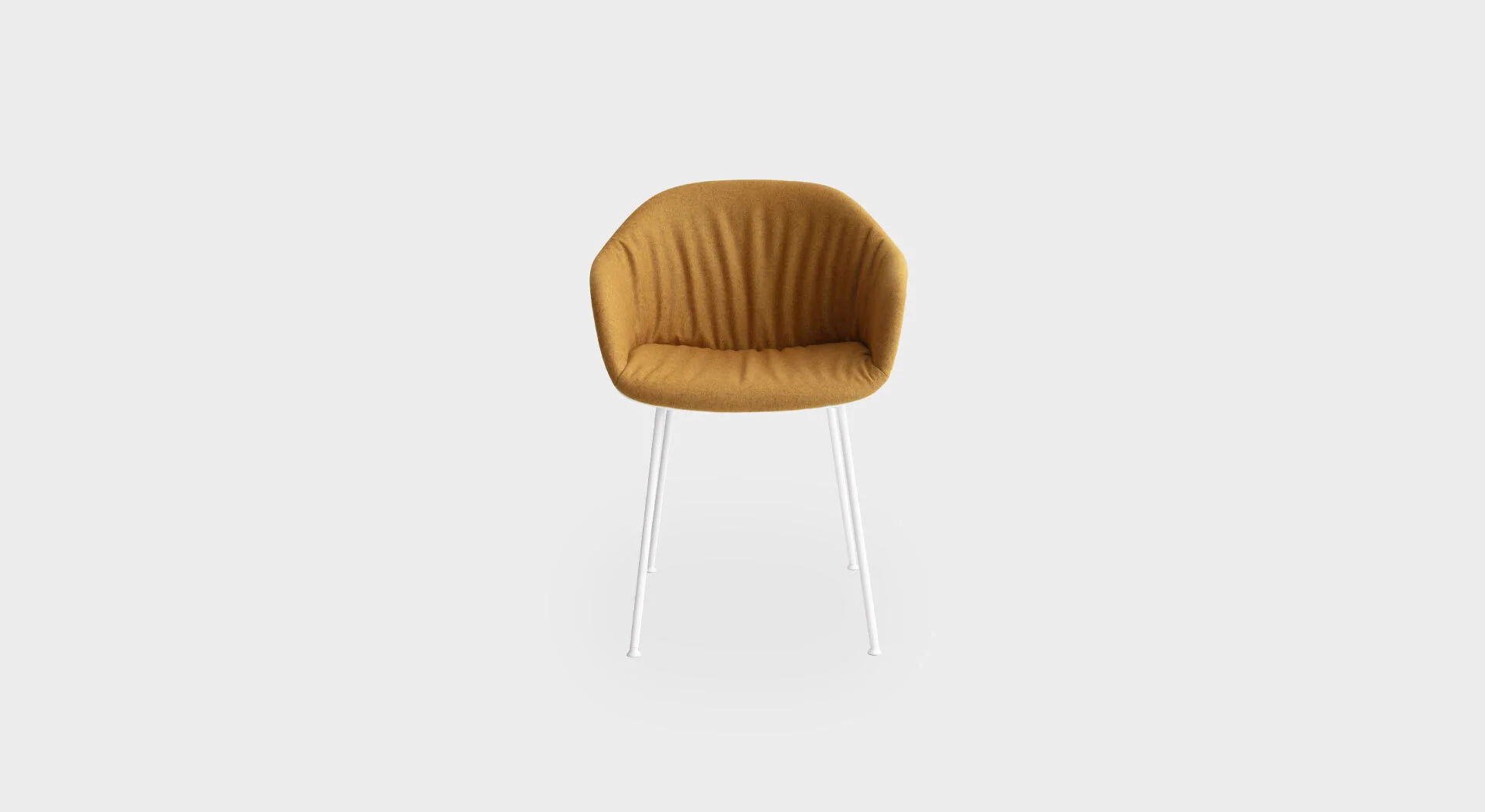 Matte red S312 chair with wood insert by Lapalma