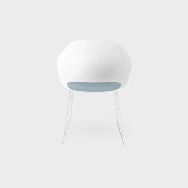 S318 chair by Lapalma with metal frame and wood seat