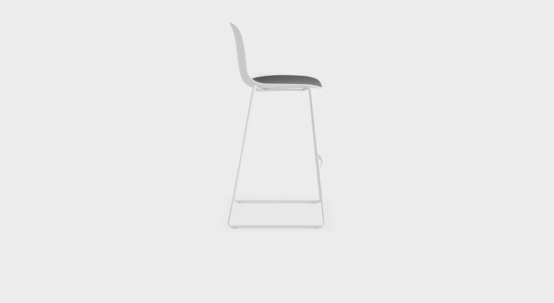 Sleek ES321 bar stool featuring a weather-resistant aluminum frame, designed for contemporary outdoor living spaces.