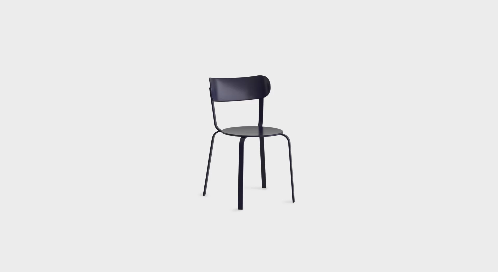 Modern low stool S48 with minimalist design