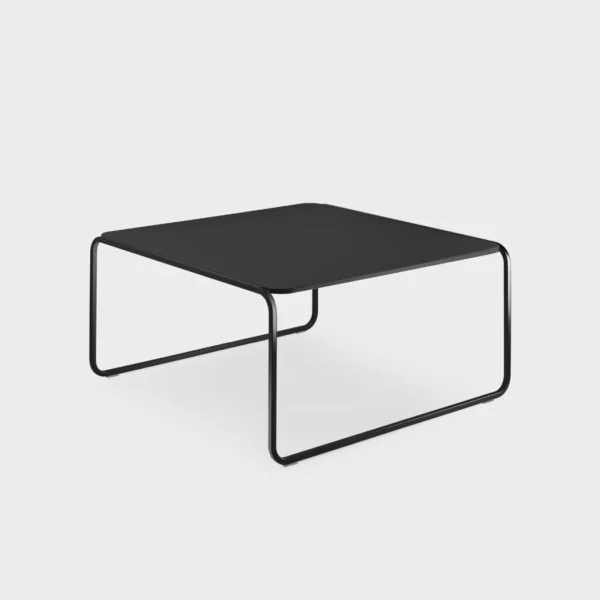 Lapalma TOÈ ET57 outdoor coffee table with 70x70 cm HPL top and powder-coated stainless steel frame, designed by Romano Marcato.