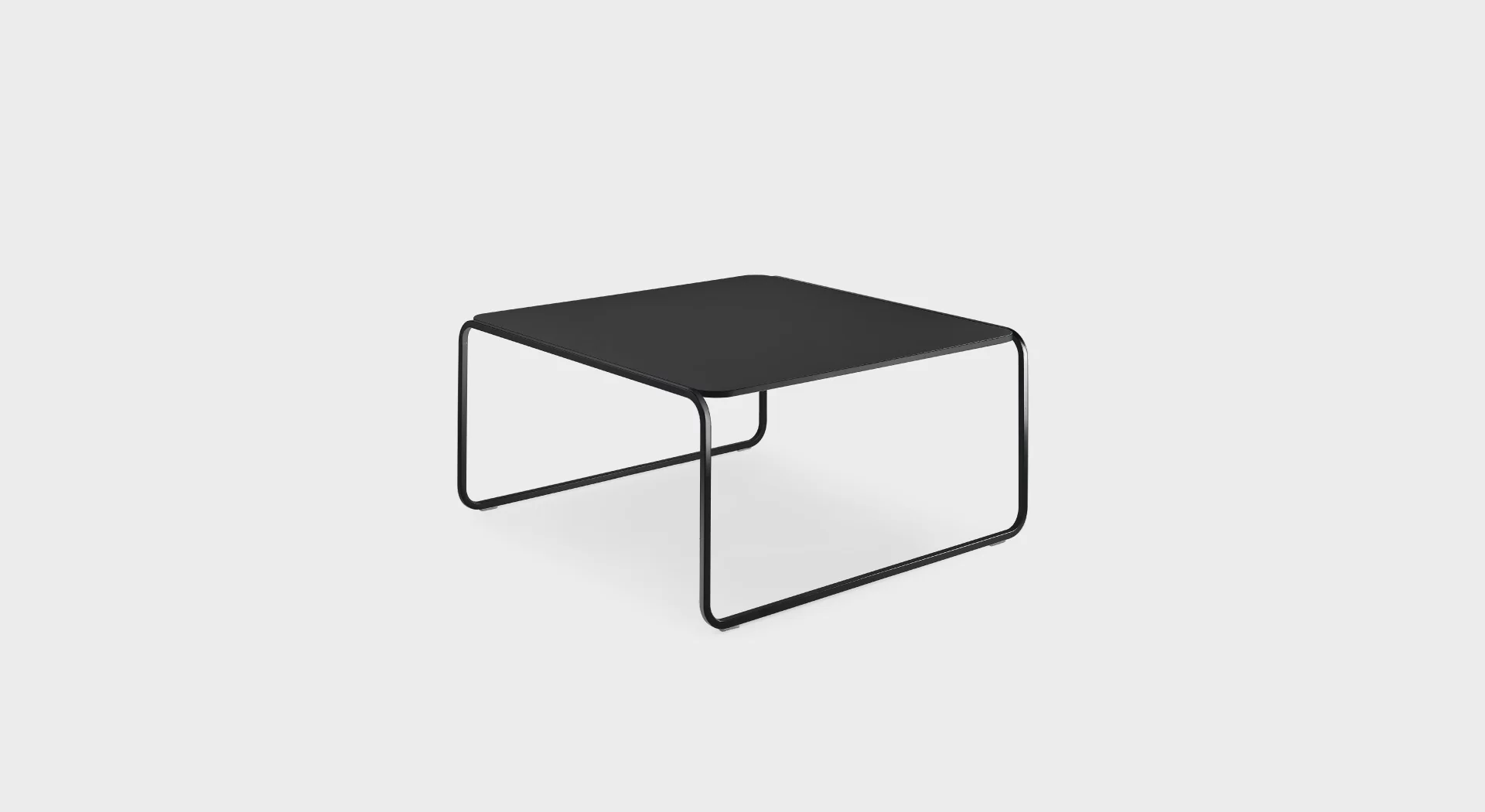 Lapalma TOÈ ET57 outdoor coffee table with 70x70 cm HPL top and powder-coated stainless steel frame, designed by Romano Marcato.