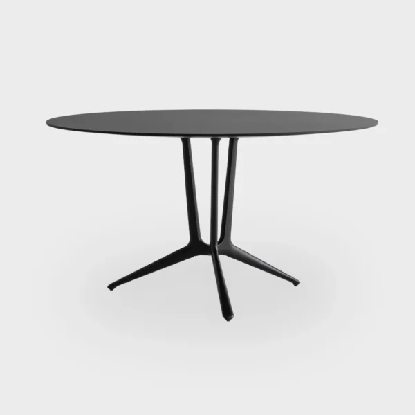 Budget-friendly variation featuring durable laminate tops with the signature RONDÒ base