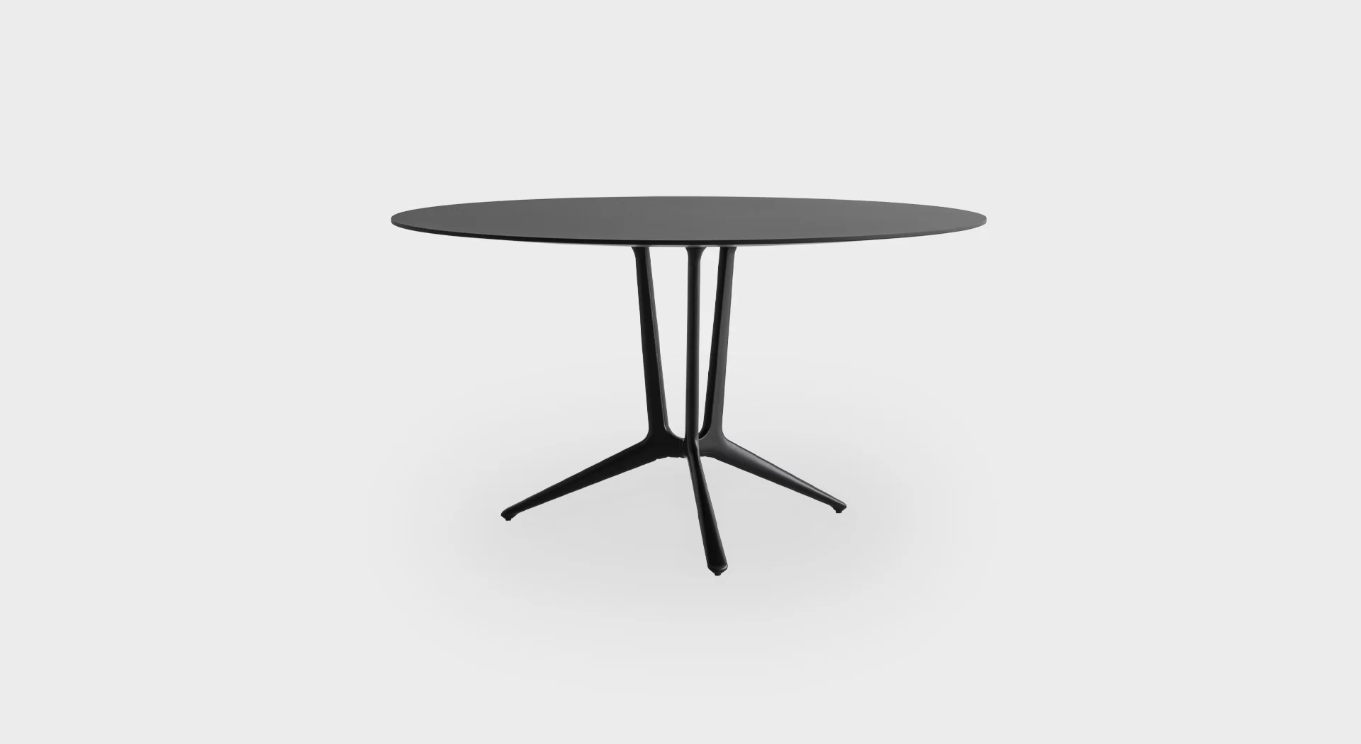 Budget-friendly variation featuring durable laminate tops with the signature RONDÒ base