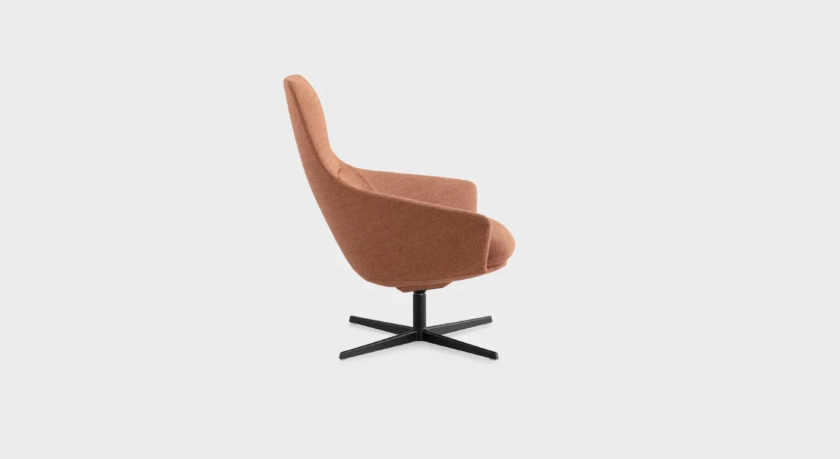 “Lapalma Edit S570 chair in a contemporary office setting, emphasizing its minimalist design and comfort.”