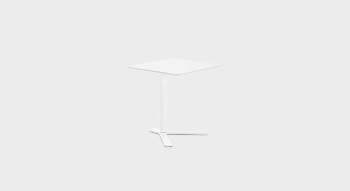 Slim outdoor side table with Y-base and rectangular top by Lapalma