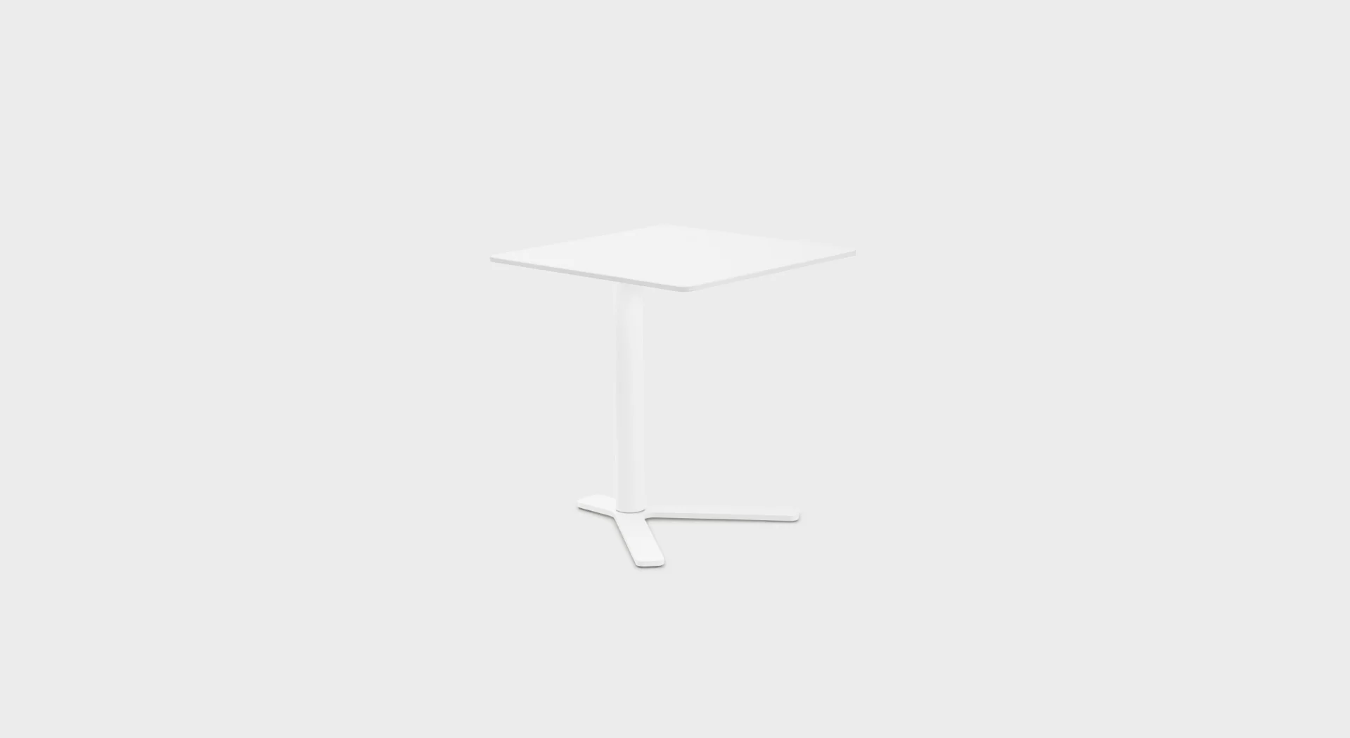 Slim outdoor side table with Y-base and rectangular top by Lapalma