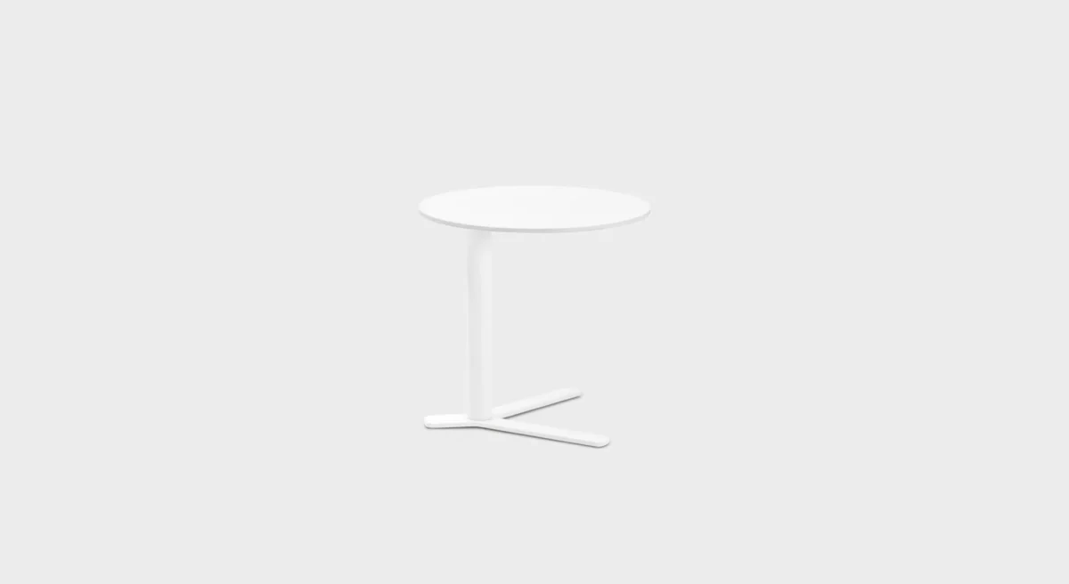ET80 H50 side table with metal base by Lapalma