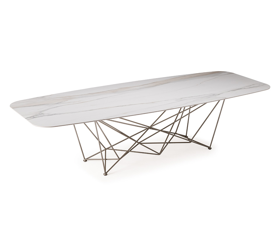 “GORDON Outdoor by Cattelan Italia – modern outdoor dining table with weather-resistant metal base and stylish glass or ceramic top”