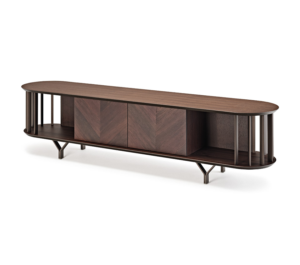 “Cattelan Italia COSTES TV – contemporary media console featuring elegant storage compartments and minimalist design”