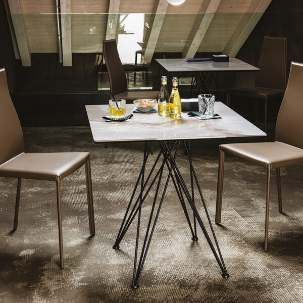 KAORI by Cattelan Italia – stylish Italian chair with a continuous upholstered shell and clean lines